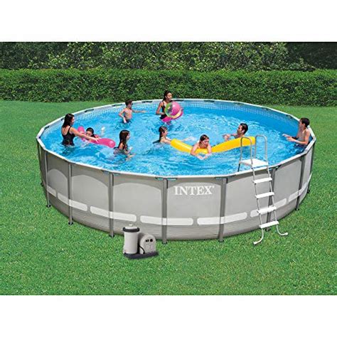 tall, allowing it to hold up to 7,947 Gal. . Intex pool 20 x 48